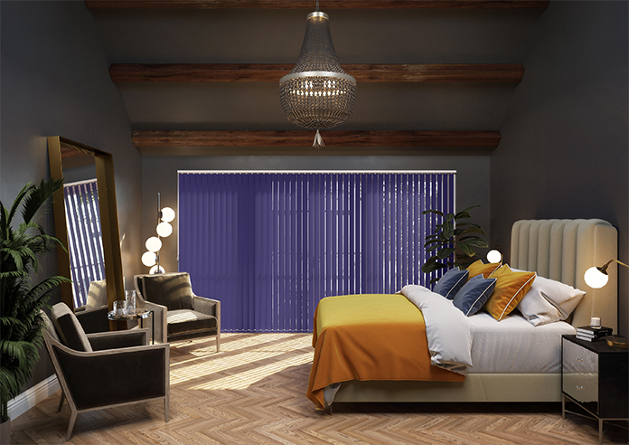 Trinity (Blackout), Royal Blue - Vertical Blind - Image 8